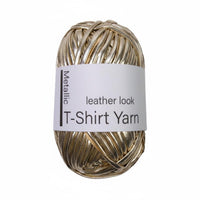 Glittery T-Shirt Yarn Washable Leather Look T-Shirt Yarn Resistant Glittery Material Strip for Home Decor Projects