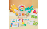Addition and Subtraction Frog Clock Board Pastel Hands-on Math Board Rounded Edges Hands-on Math Set Colorful for Children, Kids, Home Learning
