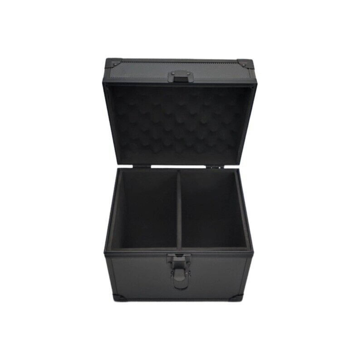 Large Capacity Aluminum Tool Box Double Compartment Hard Shell Organizer Easy to Carry Storage
