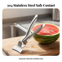 Stainless Steel Fruit Clamp Long-Lasting Water Fruit Splitter Tongs Water Fruit Breaking Tool Easy to Use Fruit Display Clamp