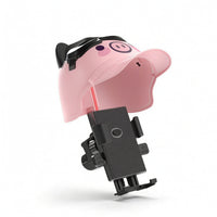 Helmet-Shaped Handlebar Phone Mount with Sun Shade Adjustable Handlebar Phone Holder Anti-Glare Universal for Riders, Delivery Drivers, Bikes, Electric Scooters