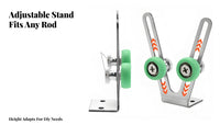 Automatic Rotation Fishing Rod Wrapping Machine Adjustable Speed & Direction Epoxy Resin Coating Machine Long-Lasting Quiet Drive Mechanism
