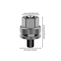 Carbon Steel Cassette Lockring Remover Knurled Grip Cassette Socket 24 Mm Tool Mm Compatible Freewheel Socket Tool Hexagonal Top