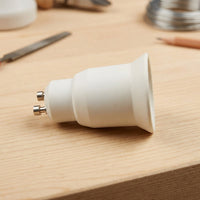 Flame Retardant GU10 to E27 Adapter for Home Lighting, 6A Rated Current Bulb Holder Converter, Unbranded Electrical Adapter, Heat Resistant