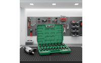 20 Pieces 1/2 Drive Impact Socket Set Impact Socket Set with Case Portable Hardware for Home Mechanics