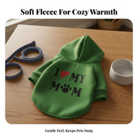 Dog Hoodie Warm Hooded Dog Sweater Machine Washable Fleece Pet Pullover for Dogs, Young Dogs, Cold Weather, Daily Wear, Outdoor