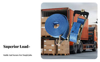 Long-Lasting Double Hook Ratchet Strap Wear Resistant Ratchet Tie-down Strap Easy to Use for Truck Drivers, Movers, Moving, Towing