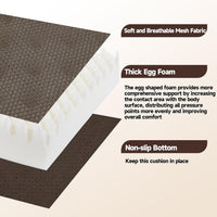 Washable Egg Memory Foam Recliner Cushion for Office, Thick Support