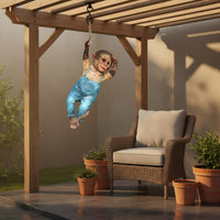 Hanging Monkey Statue Handmade Hanging Monkey Figurine Realistic Garden Design Decor for Yard