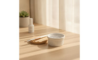 Ceramic Brush Washer with Steel Mesh Ribbed Brush Cleaning Cup with Lid Space-Saving for Painting