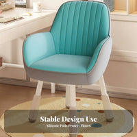 Ergonomic Support Adjustable Student Stool Comfortable Cushion Desk Chair Stable Base Study Seat Anti-Slip Pads for Students, Girls, Parents, Homework, Home, Bedroom, Homeschooling
