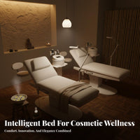 Handheld Controller Control Electric Beauty Bed Heavy-Duty Steel Frame Actuator Ized Facial Bed Ergonomic Design Adjustable Massage Table Skin-Friendly Upholstery for Lash Technicians, Estheticians, Medical Aestheticians, Medical Facility