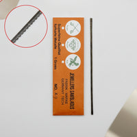 12 Pieces Precision Jeweler's Saw Blade Narrow Jewellery Saw Blade Straight Blades Flexible for Jewelers