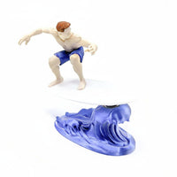 Fun Gift Inertia Swing Surfer Toy Stress Relief Swaying Surfer Car Ornament Surfing Man Dashboard Figure for Office Desk