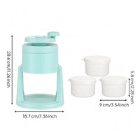 Compact Hand Crank Ice Shaver Tabletop Kitchen Tool for Home