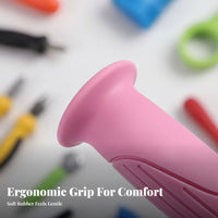 2 Pieces Comfortable Children's Cycle Handle Grips Non-Slip Soft Rubber Handlebar Grips Easy to Install Long-Lasting for Toddlers