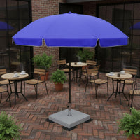 Waterproof Round Sun and Rain Umbrella Protection Large Outdoor Sun Umbrella Wind Resistant for Vendors, Patio, Beach