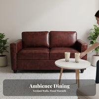 Retro Design Double Sofa Booth with Table Long-Lasting Construction Cafe Seating Space-Saving Design Commercial Furniture Solid Wood Frame for Interior Designers, Apartment Dwellers, Restaurants, Cafes, Tea Shops, Lounge Areas
