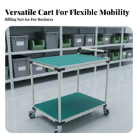 Sturdy Anti-Static Utility Cart Universal Wheels Workshop Material Cart Locking Casters Multi-Layer Rolling Trolley Wear-Resistant for Electronics Technicians, Factory Operators, Workshops, Warehouses, Laboratory, Garages