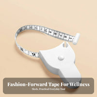 Retractable Body Tape Measure Portable Design Waist Circumference Ruler Accurate Circumference Measuring Strip for Seamstresses, Tailoring