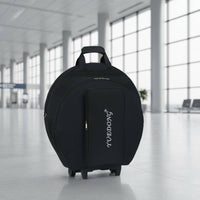 Wheeled 22 Inch Cymbal Bag Portable Rolling Cymbal Bag Easy to Storage Gear Music Gear Heavy-Duty for Drummers, Travel, Stage