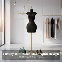 Long-Lasting Construction Curvy Mannequin Display Stable Base Curvy Body Form Hourglass Figure Display Stand for Boutique Owners, Fashion Designers, Online Sellers, Showroom, Photo Studio, Craft Fair, Bedroom