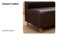 Wear-Resistant Tufted Banquette Set Waterproof Surface Restaurant Seating Minimalist Aesthetic Commercial Furnishing High-Density Foam for Cafe Owners, Diners, Dessert Shop, KTV Room, Bar, Lounge
