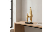 Couple Sculpture Elegant Abstract Human Statue Unique Couple Figurine for Console Table, Bookshelf, Study