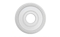 Ceiling Medallion with Beaded Border Lightweight Light Fixture Medallion Ceiling Loop Classic Molding Decorative for Homeowners