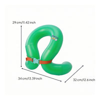 Double-Chamber Inflatable Swim Vest Thickened Swim Vest with Adjustable Strap Leak-Proof Swimwear Portable for Toddlers
