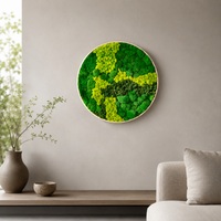 preserved moss wall art