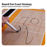 Includes Marker and Magnetic Pieces Attractive Coaching Board Portable Foldable Sports Strategy Board Long-Lasting for Team Captains