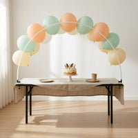 2 M Table Balloon Arch Kit PE Rods Table Balloon Arch Stand Clamp Mounts Home Decoration Light Translucent