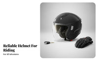 Electric Bike Helmet 3C Certified 3/4 Half Helmet Four-Season Riding Headwear for Men Riders, Leisure Rides, Outdoor, Highway Cruising