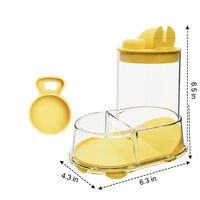 Automatic Hamster Feeder and Transparent Feeder, 600ml Auto-fill Dispenser with Ladle, Fixed Bowl for Winter Scenarios