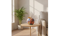 Apple Ornament Graffiti Apple Sculpture Fruit Figurine Multicolor Fruit Sculpture Glossy for Art Lovers, Living Room, Entryway