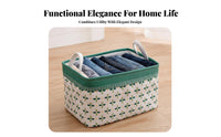 Foldable Design foldable textile Hamper Large Capacity foldable textile container adaptable Laundry Container Easy Carry Handles for Families, Students, Parents, Closet, Bedroom, Kids' Room, Bathroom
