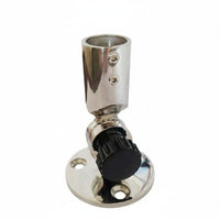 Adjustable Boat Antenna Base 316 Stainless Steel Rotating Bracket Adjustable Antenna Base Rust-Resistant