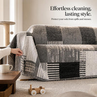 Nordic Chenille Sofa Cover Throw Blanket for Single, Double, and Triple Seaters