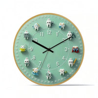 Tooth Wall Clock Decorative Oral Health Wall Clock Playful for Kids