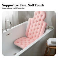 Bathtub Backrest Pillow Soft & Comfortable Padded Bath Lounger Spa Bathtub Lounger Additional Thick Cushioning Anti-Slip Tub Mat
