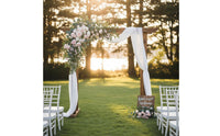2 Pieces Wedding Arch Flower Set Elegant Design Corner Flower Decoration