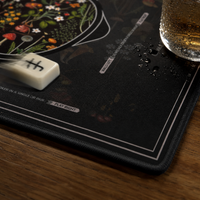 American Style Mahjong Table Mat with Game Rules, Non-Slip, Sound-Dampening, Thickened