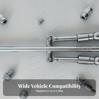Compact Storage Folding Lug Wrench Labor Saving 4 Way Cross Wrench Long-Lasting for Roadside Emergency