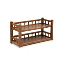Desktop Storage Organizer Space-Saving Desktop Shelf with Two Tiers Sturdy