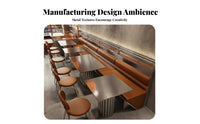 rustic aesthetic Upholstered Booth Set Commercial Grade Corner seating Dining Set Space-Saving Restaurant Seating Configurable Layout for Cafe Owners, Interior Designers, Restaurants, Cafes, Diners, Food Courts