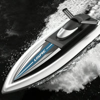Long Battery Life Wireless Control Racing Boat USB Charging RC Speed Boat Waterproof Hobby Vehicle for Children 8+, Pool, Lake, Pond
