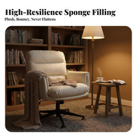 Armless Rolling Task Chair Padded pad Desk Seat Ergonomic Design Adjustable Height for Makeup lovers, Adults, Bedroom