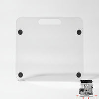 Coffee Machine Sliding Tray Clear Coffee Maker Slider Tray Transparent Countertop Appliance Slider for Homeowners, Compact Kitchens
