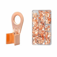 Copper Wire Lug High Conductivity Barrel Loop Terminal Non-Insulated Compression Connector for Marine